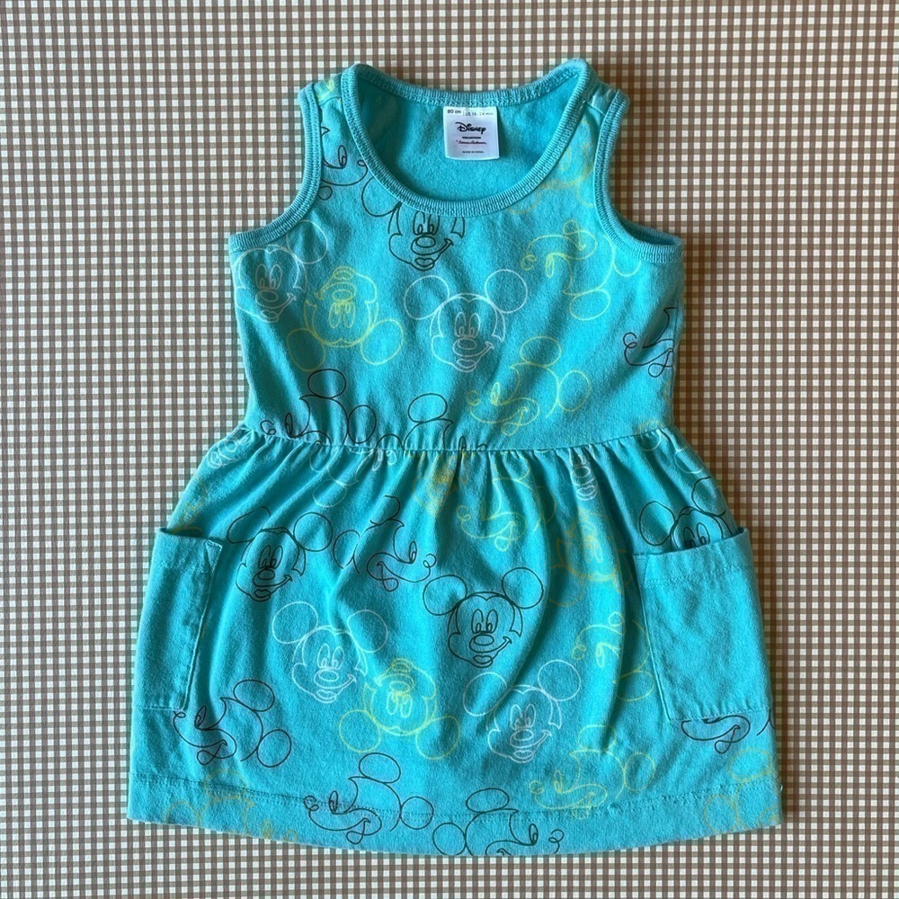 Hanna Andersson Mickey Mouse sleeveless‎ dress. Size 18-24 Months